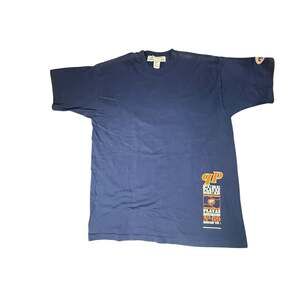 Vintage Pure Playaz Squad Graphic T-Shirt Navy Blue Size XL